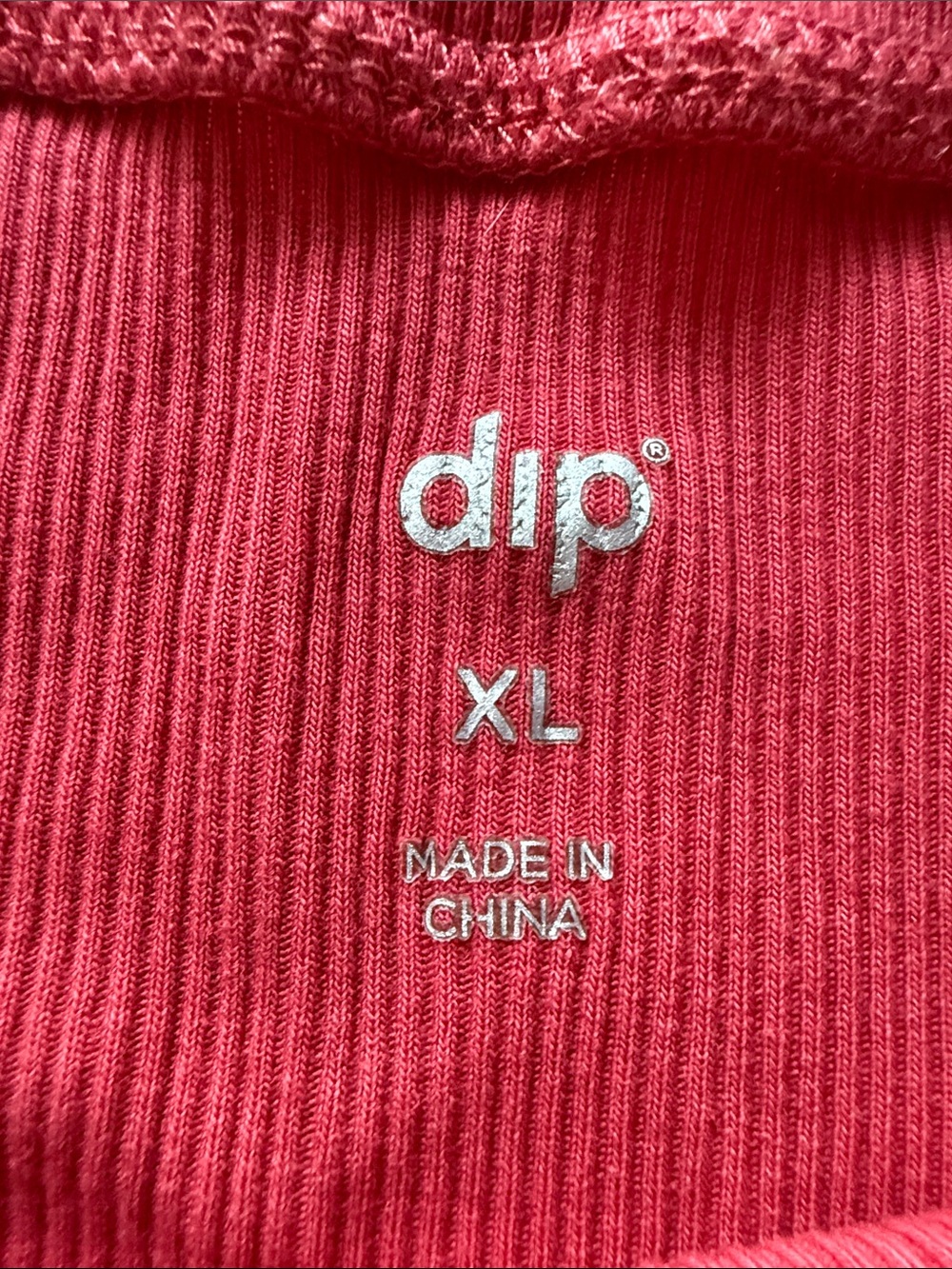 Dip 2 Pk Short Sleeve Ribbed Crewneck Tshirts, Red and Orange Coral, Modal Blend - Picture 5 of 8